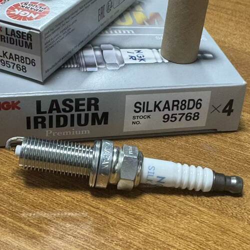 NGK火花塞 SILKAR8D6  Subaru LEVORG FB16, OE 22401-AA870
