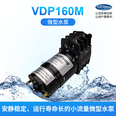 威尔特VDP160M01微型气泵静音蠕动原理小型工业强自吸真空泵12V