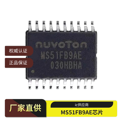 MS51F89AE新唐MS51FB9AE芯片mcu替代N76E003AT20兼容STM8S003F3P6