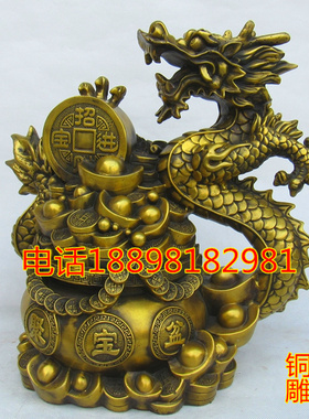 铜招财进宝生肖工艺品存钱罐摆件