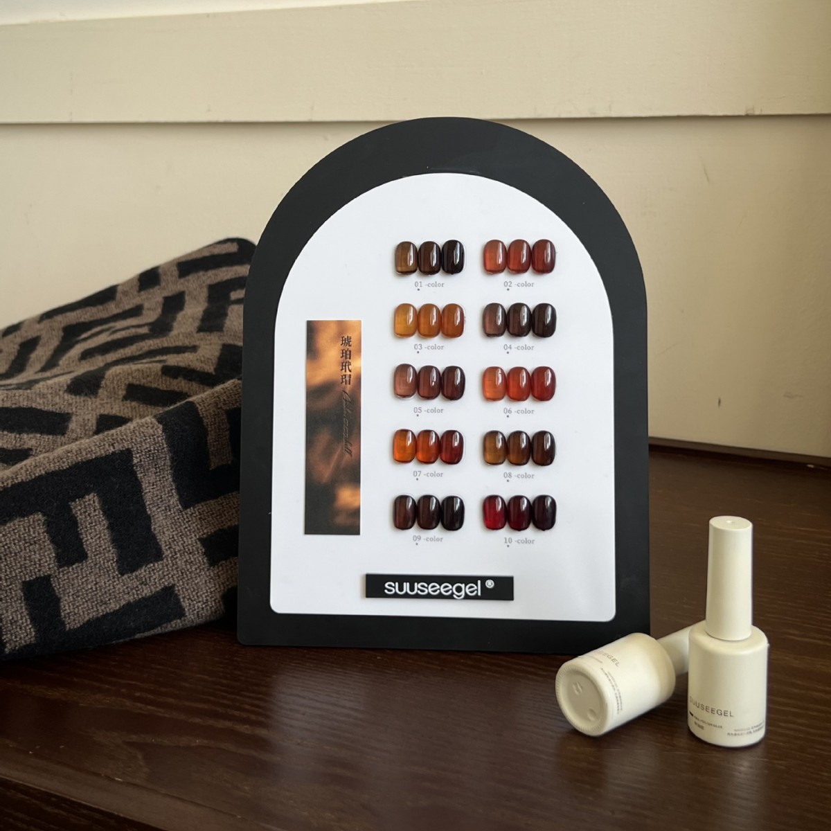 束色2025新款10色琥珀玳瑁透色温柔显白甲油胶美甲店专用小套装