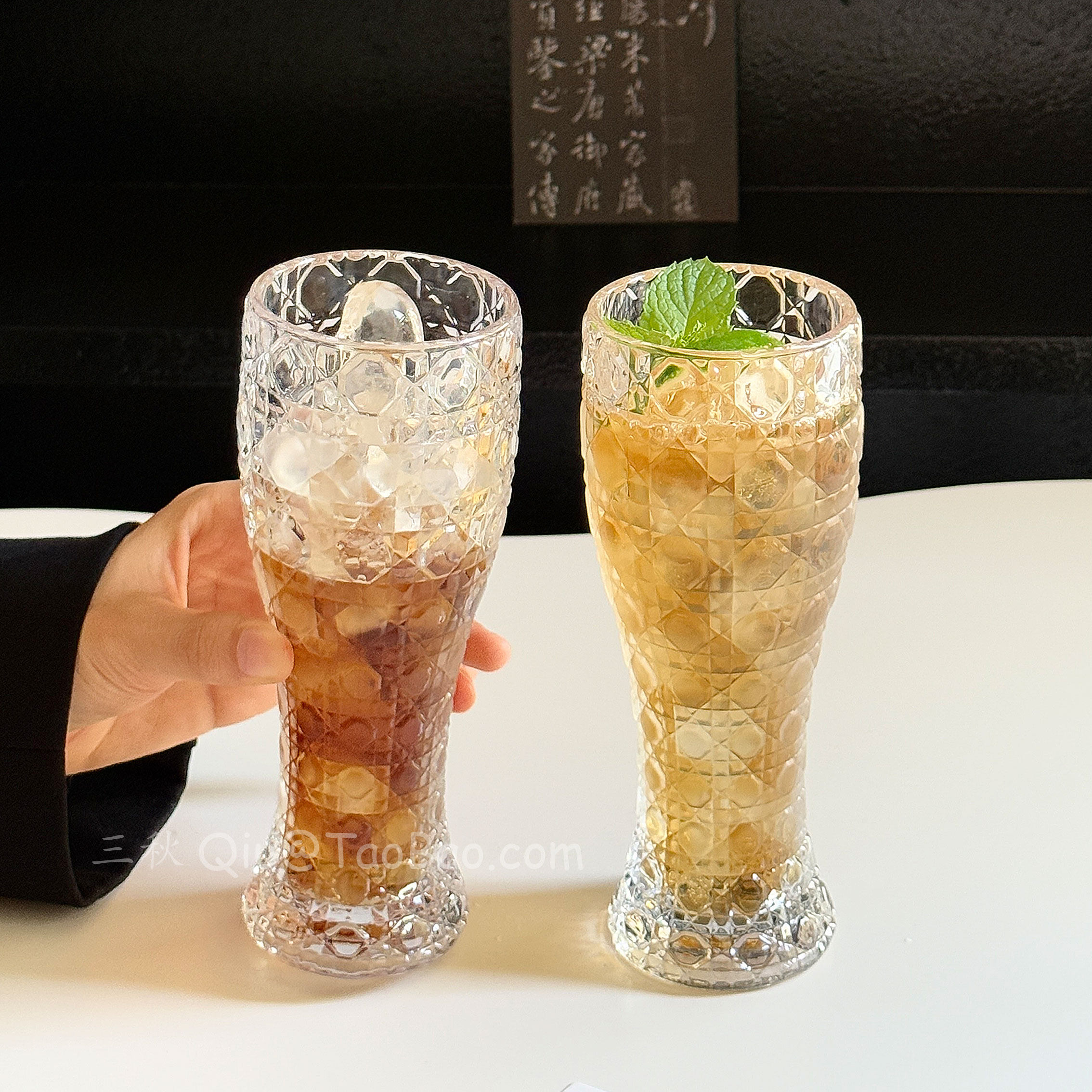 创意复古啤酒杯家用大容量高颜值小麦扎啤杯精酿酒杯喝水杯冷饮杯