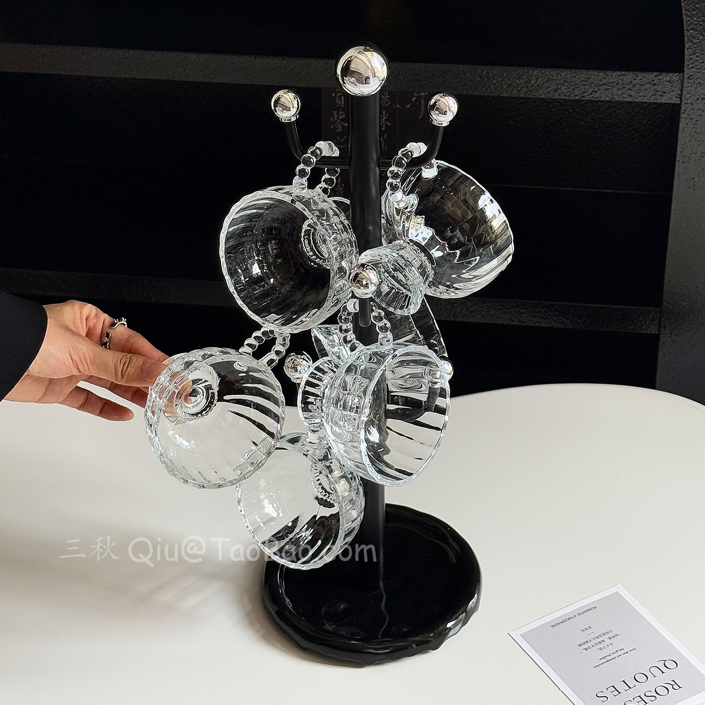 轻奢高级感家用喝水杯茶杯收纳架