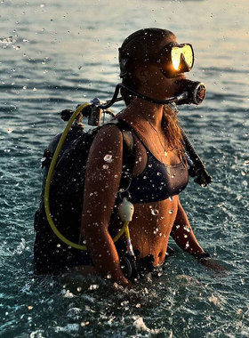 Tecline R2 tec1/tec2 潜水旅行潜水呼吸调节器长短喉单双瓶侧挂