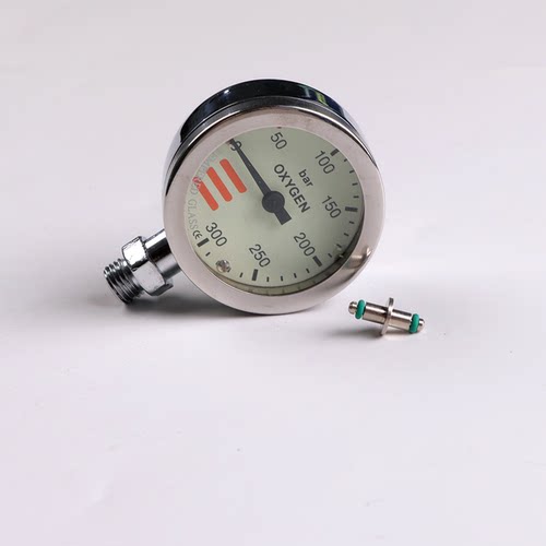 潜水压力表头纯氧残压表金属spg
