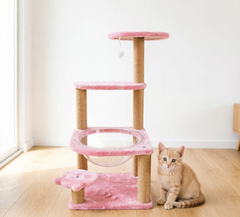 猫爬架猫窝黄麻一体猫抓板家用小户型不占地猫架可爱高颜值多功能