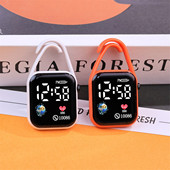 迷你电子表夜光学生专用静音无声初中生高中生老人通用数字式 怀表