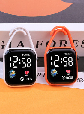 迷你电子表夜光学生专用静音无声初中生高中生老人通用数字式怀表