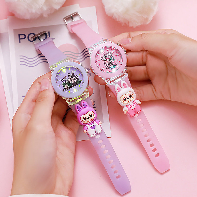 发光儿童手表卡通拉布布男孩女孩