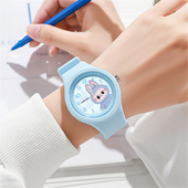 小学生手表男孩女孩卡通拉布布5 15岁儿童初中生腕表礼物只看时间