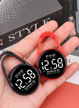 迷你电子表数字显示简约便携学生成人通用看时间可挂包包护士表
