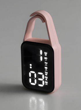 夜光电子表数字显示简约怀表只看时间迷你小挂表学生成人老人通用