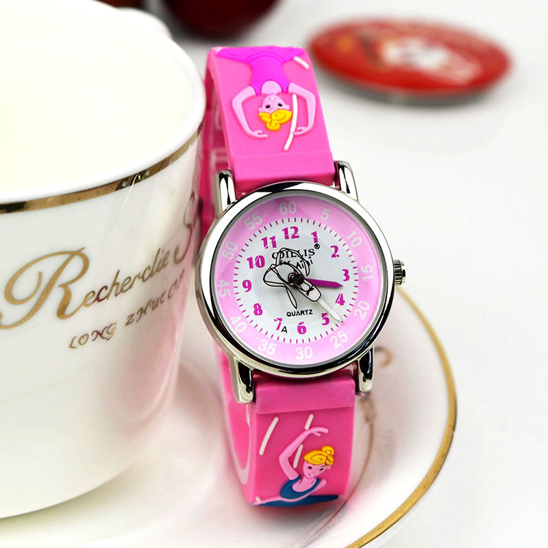公主手表儿童礼物幼儿指针式3-10岁女孩防水小学生电子石英腕表新