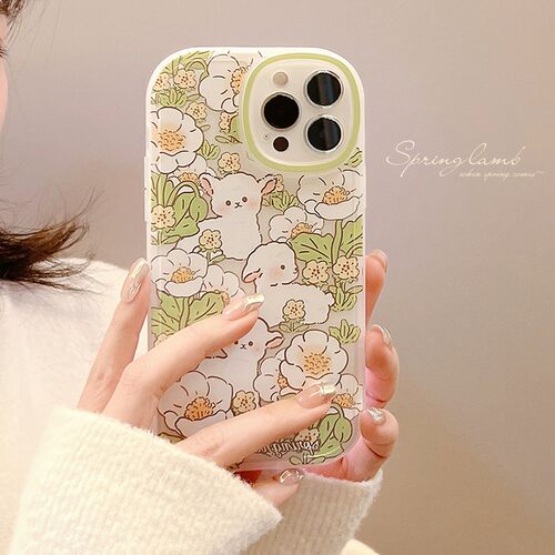 适用花朵15苹果手机壳17iphone16透白11软壳X可爱14pro少女8p/13