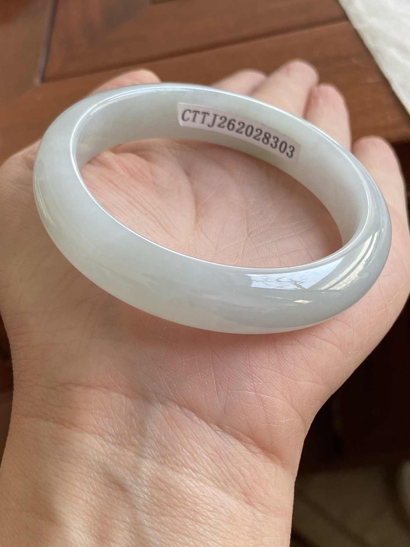 【云南小月城】缅甸天然A货正品翡翠糯化冰种手镯胶感带证书完美