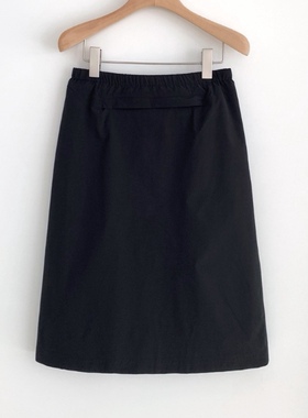 COURGETTE韩国正品2025秋季新款百搭纯色简约修身休闲女半身裙