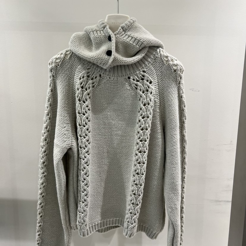 MENTOR韩国正品代购2025连帽麻花针织衫女毛衣慵懒风氛围感上衣