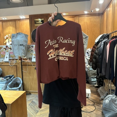 GARMENT-P韩国正品代购2026休闲风字母印花长袖T恤女设计感上衣