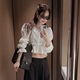 代购 浪漫风灯笼袖 2026春季 partysu韩国正品 新款 法式 衬衫 女上衣