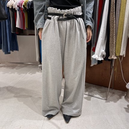 TEMPTING秋 韩国代购 舒适简约抽绳宽松时尚百搭休闲气质休闲裤