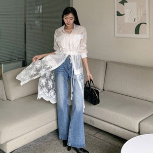 LINE THE O春季 新款 连衣裙 韩国正品 轻熟女人味蕾丝气质款 代购