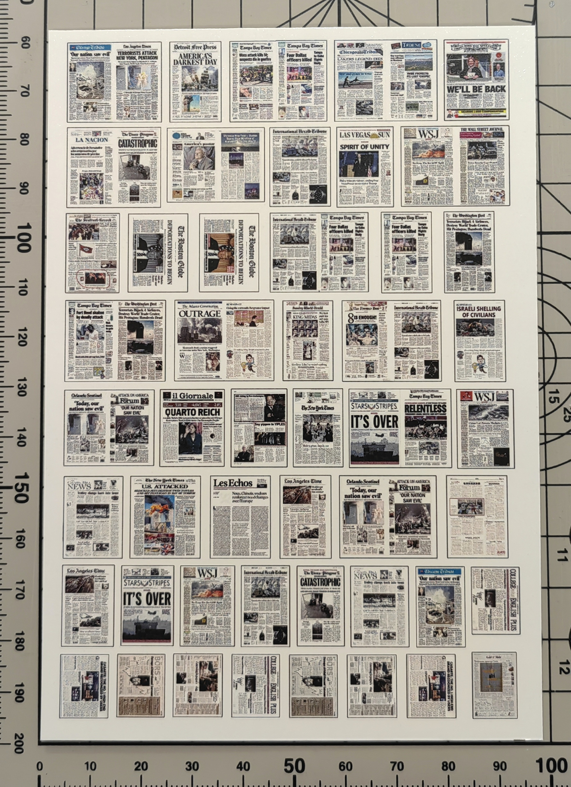 【MINIWAR】1/35现代英文报纸水贴