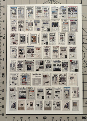 【MINIWAR】1/35现代英文报纸水贴