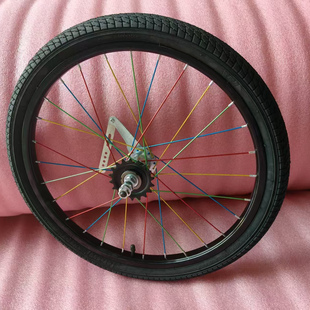 20寸死飞自行车轮组28孔加厚钢圈倒刹后轮组改装后轮整套轮组通用