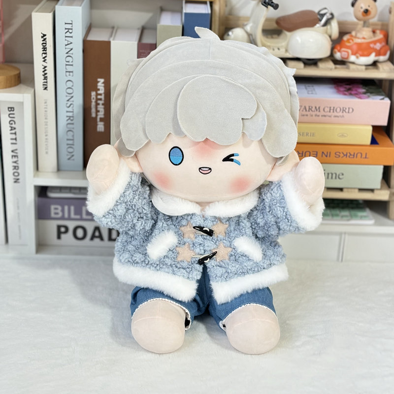 菠萝泡芙娃衣套装四十厘米棉花娃娃坐姿40cm娃衣一番赏玩偶换装服