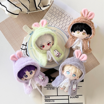 蹦蹦兔娃衣斗蓬10cm棉花娃娃万圣节披风斗篷无属性日常玩偶替换装