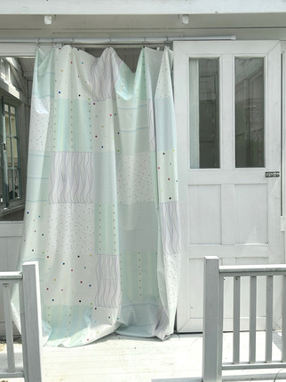 No!why shop· 歪店原创挂布背景布壁饰卧室格纹装饰布“青提”