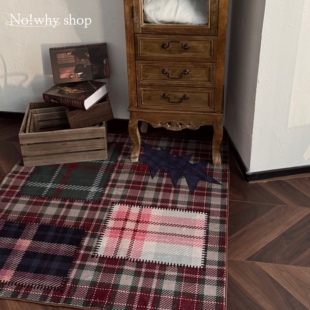 No!why shop歪店圣诞可折叠仿羊绒柔软短绒地毯卧室地垫