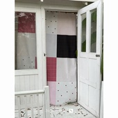 黑醋栗 歪店原创挂布背景布壁饰卧室格纹装 饰布 why shop·