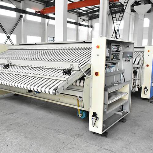 大型叠床单被套全自动工ZD-3300业折叠水机洗厂洗衣房布机折草折