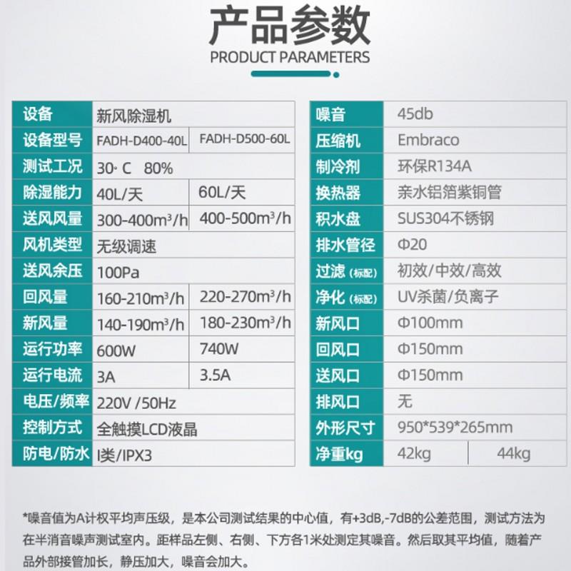 新风除墅湿机别地下室用抽湿机商用换气D机FAH-D25家HQG0-28L