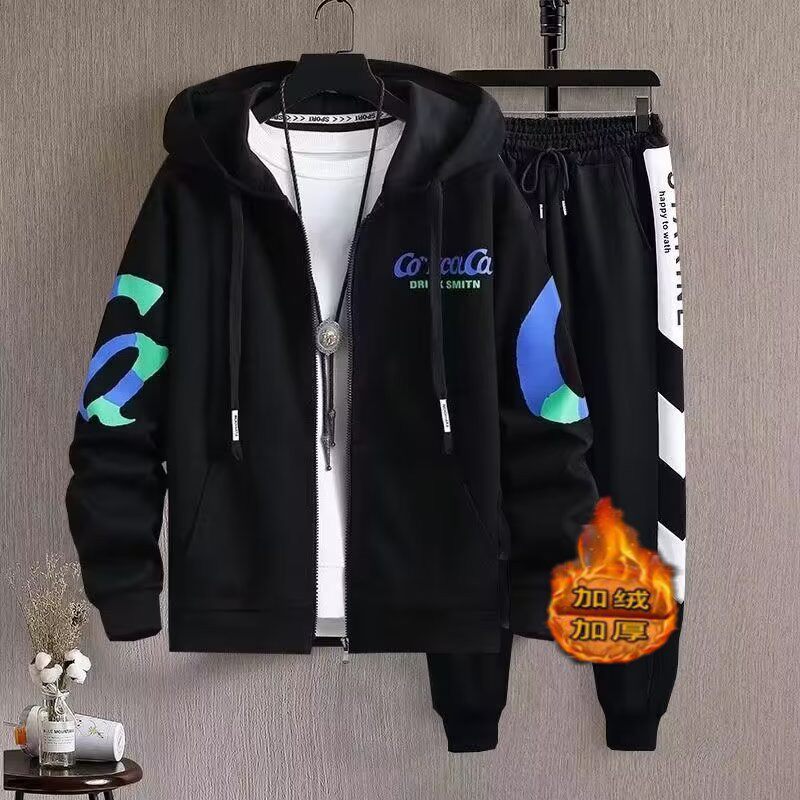 중학생용 가을 겨울 스웨트셔츠 12세 남아용 청소년 운동복 15세 아동용 두꺼운 후리스 자켓