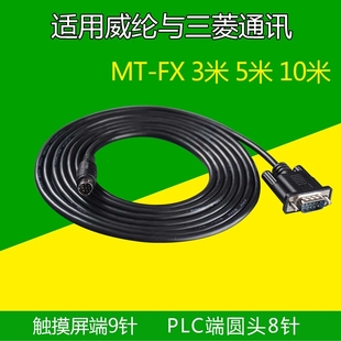 威纶触摸屏MT6103IP/8102IE/MT8106IQ与三菱FX 1S2N/3U/3GA通讯线