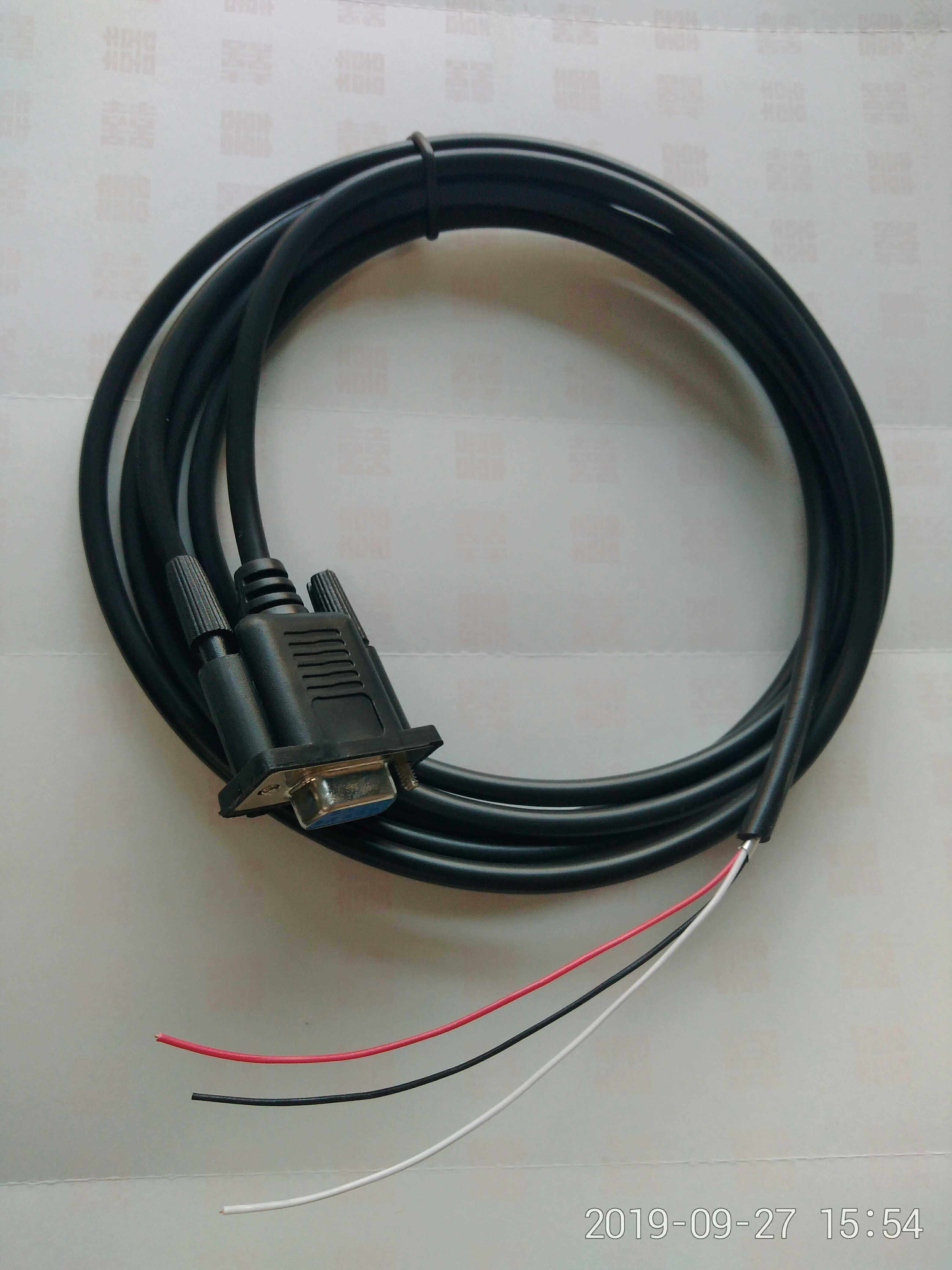 威纶触摸屏TK8072IP6071IQ系列的RS232通讯线接线是9白/6黑/5红/