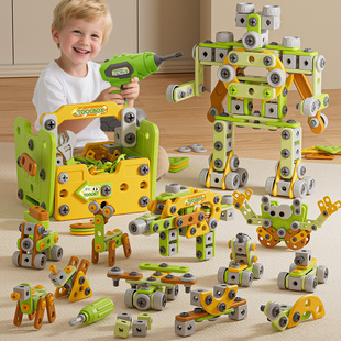 儿童益智拧螺丝刀维修工具箱可拆卸组装 电钻男孩3到6玩具生日礼物