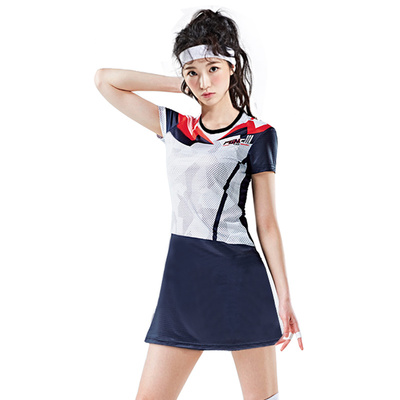 连衣裙速干健身比赛运动羽毛球服