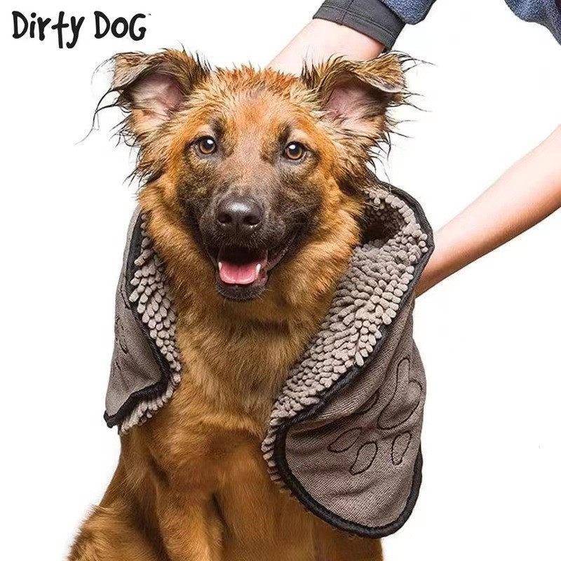 美国dirtydog宠物狗狗猫咪洗澡吸水毛巾按摩浴巾撸毛多功能手套