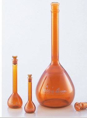 AS ONE/亚速旺实验仪器容量瓶 （A级）玻璃瓶 FLASK 1-8564-01