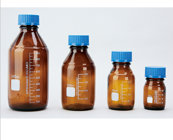 AS ONE/亚速旺实验室玻璃容器螺口试剂瓶棕色玻璃瓶可高压灭菌瓶