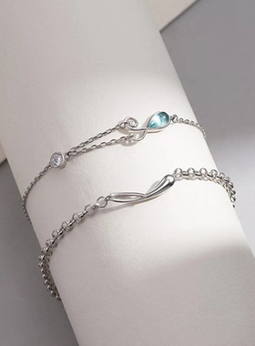 时尚新款情人节手链蓝色鲁伯特