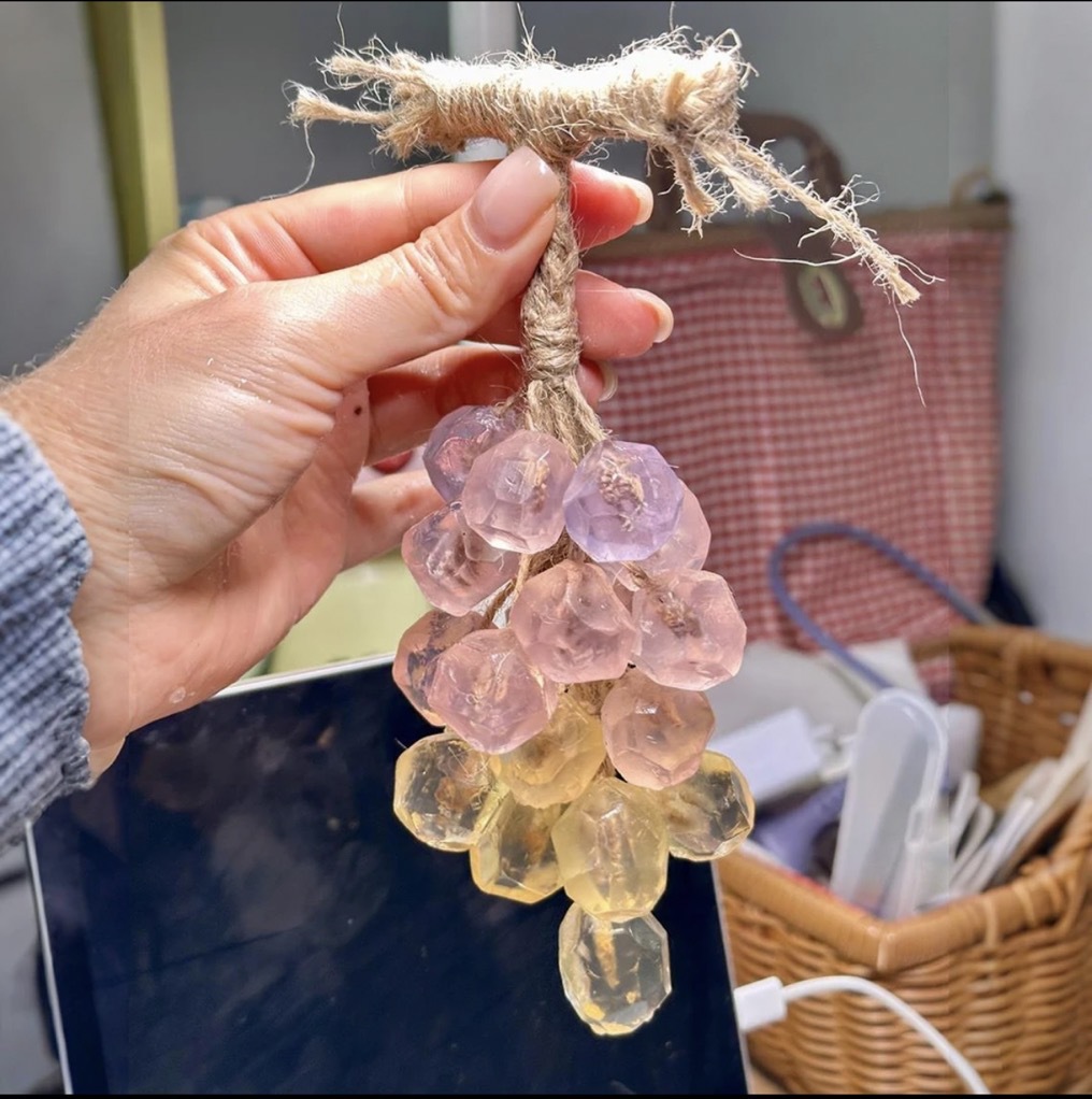 葡萄香薰挂件手工香皂