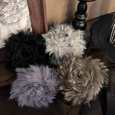 皮草线长毛仿狐狸绒纱长毛线