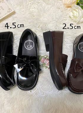 【现货】乖乖熊原创设计【啵点熊】单鞋女方圆头JK制服鞋学院风