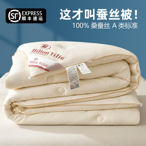 蚕丝被100桑蚕丝春秋被正品