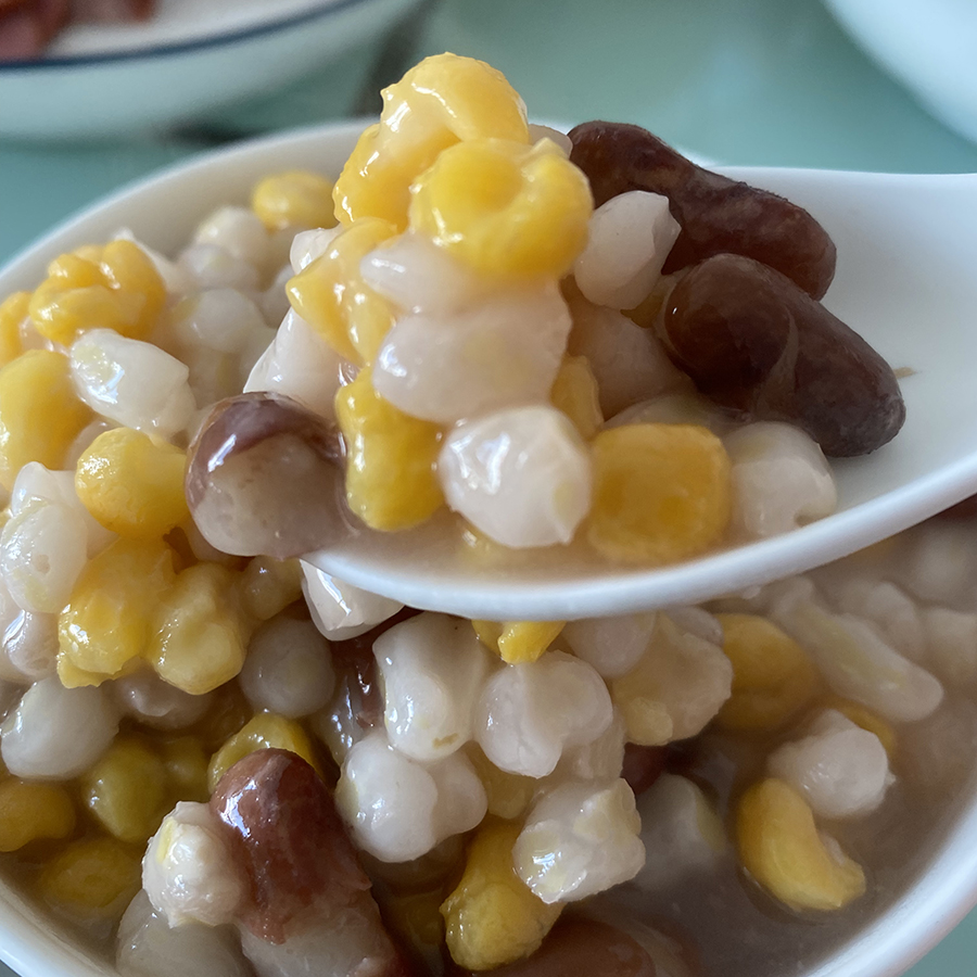 2024新 东北玉米碴子饭豆 白粘糯黄笨大碴子紫花芸豆粗杂粮粥原料
