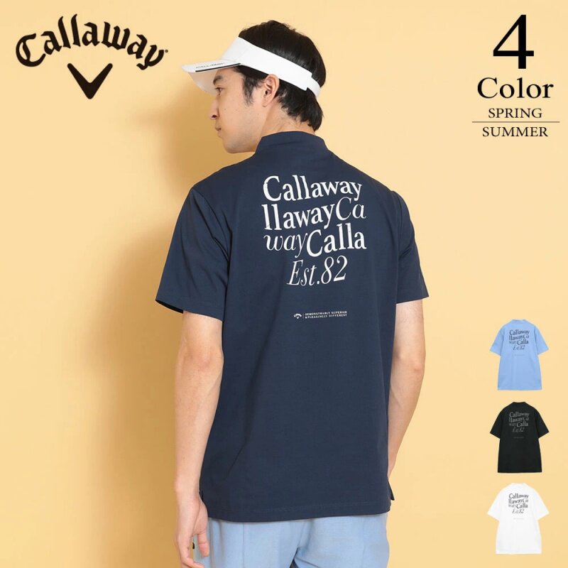 25年春夏日本正品Callaway卡拉威男士字母短袖T恤高尔夫服装代购